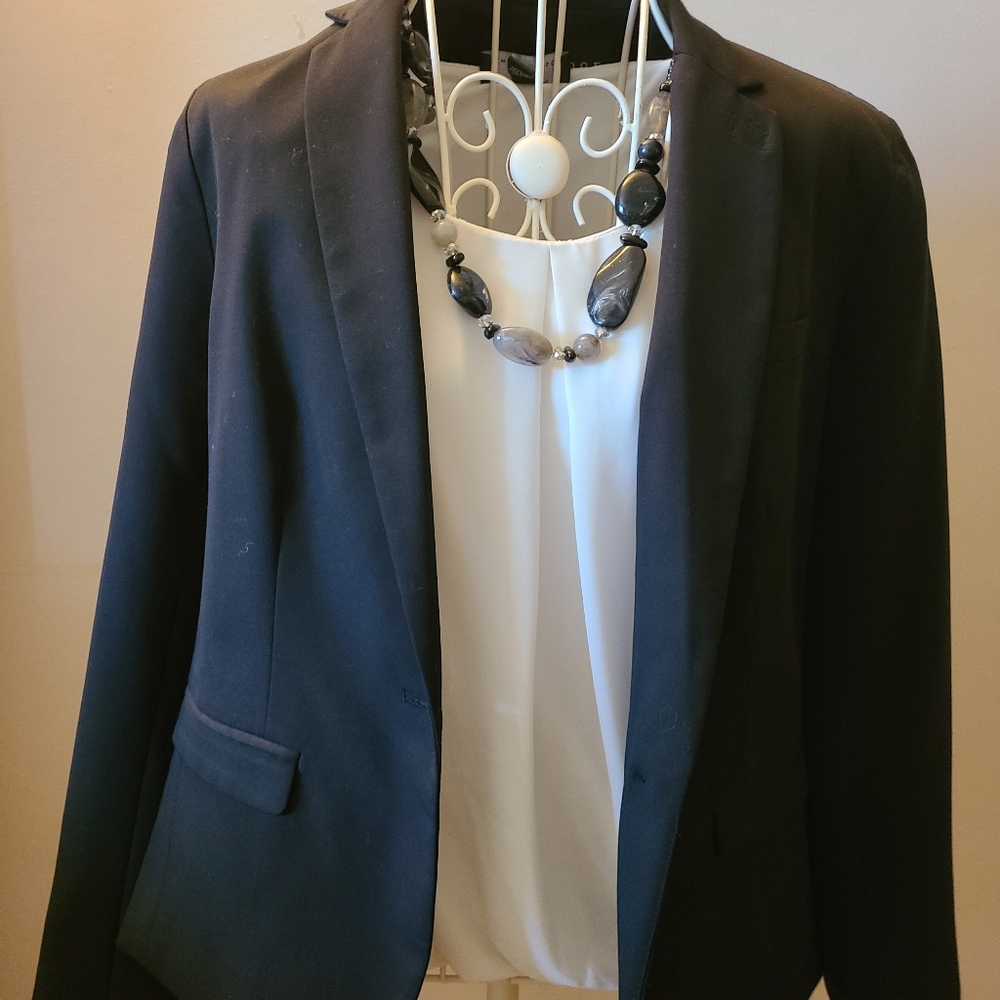 Metaphor black blazer jacket size 4